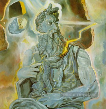 Después del Moisés de Miguel Ángel en la tumba de Julio II en Roma Salvador Dalí Pinturas al óleo